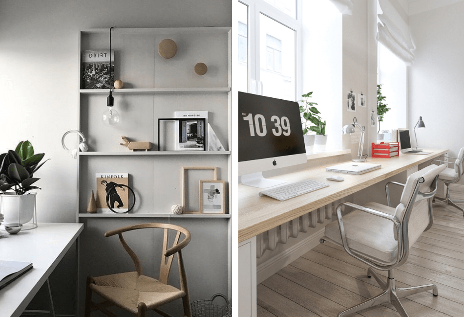 Oficina en casa en espacios pequeños
